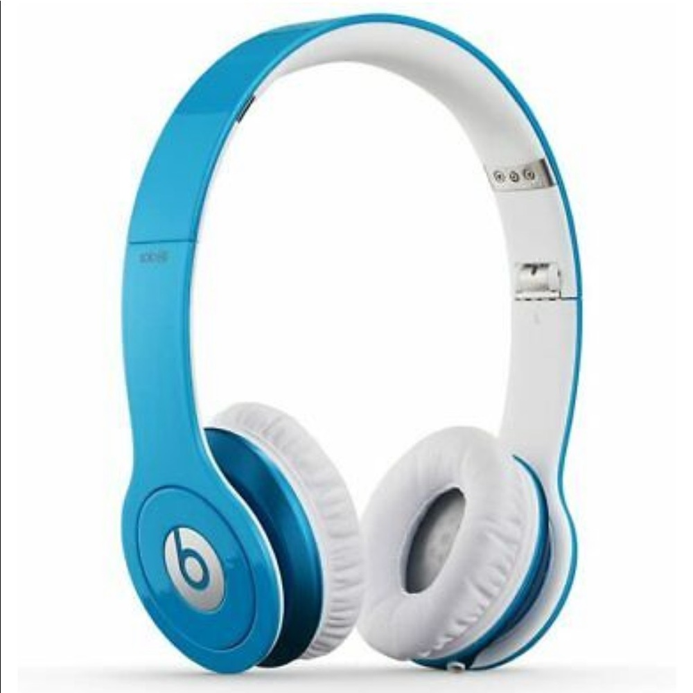 Beats by Dre Dre Solo HD Light Blue w/ Case & Cord